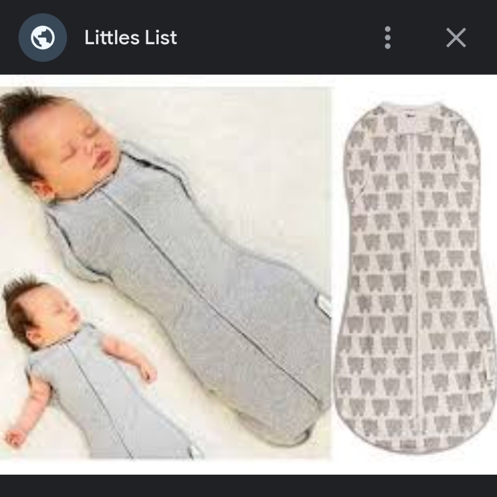 Woombie Baby Sleep Sack Size 3-6Months Elephant printed